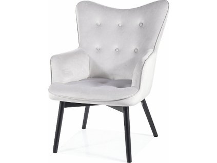 Jídelní židle KAREN VELVET (Varianta bluvel 03 světle šedá)