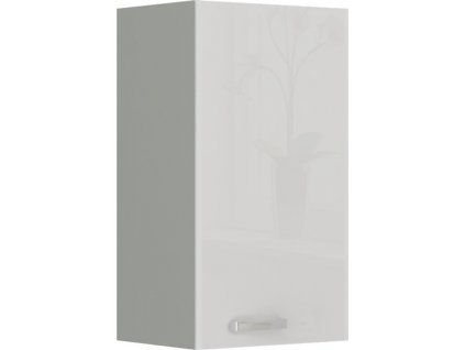 Kuchyňská skříňka Bolzano 40-G-72-1F-bílý lesk/šedá