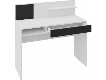 Psací stůl MAGNET bílá/černá (Varianta bílá / černý šuplík)