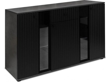 Komoda Silos LAMELY černá/matera