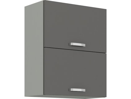 Kuchyňská skříňka Garid 60 GU 72 2F šedý lesk/šedá