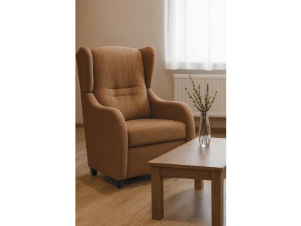 Relaxační křeslo ušák René Aston 3 nugát