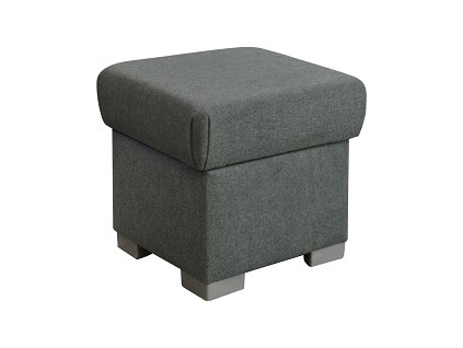 HORTENZIE -taburet 52x52 (HESTIA TAB), látka SS22 TM.ŠEDÁ, kolekce "FN" (K250)NOVINKA