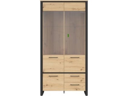 DODSON REG2W1D2S dub artisan/černá ***POSLEDNÍ KUS  / 3BAL /