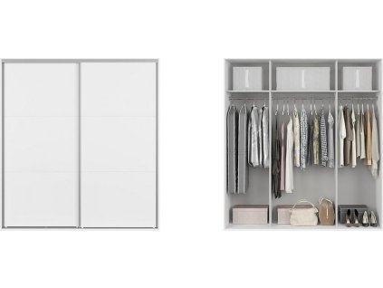 skř. FLEX (š. 200) ZESTAW 25 bílá