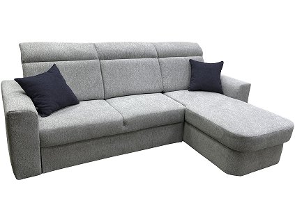 PALMARA NEW Levá -sedací souprava, látka  Diosa 84světle šedá/ polštáře 93 tm. šedá (FE) kolekce - "E"  (K250)