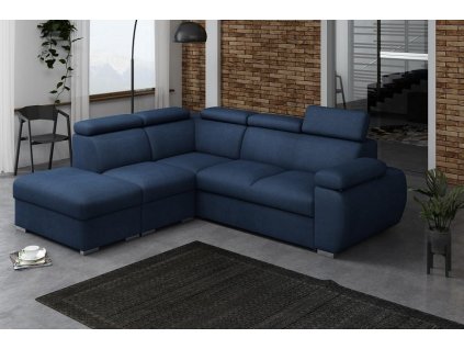 Sedací souprava Bodie V levá modrá