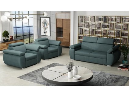 Sedací souprava Bodie 3+1+1 světle šedá, Kronos 31