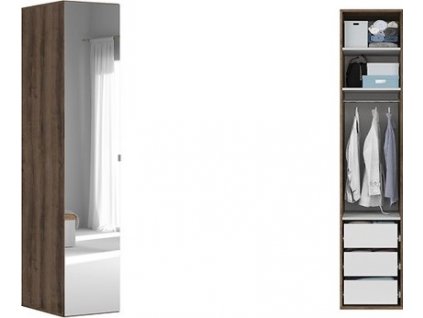 skř. FLEX (š. 50) ZESTAW 39 dub monastery/zrcadlo***