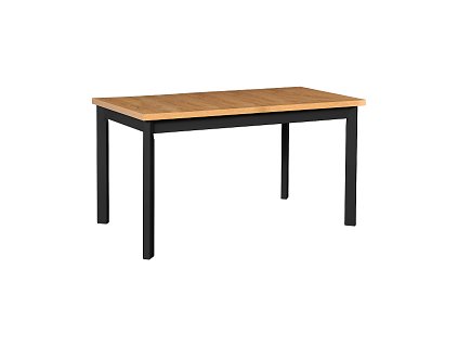 MAXMILIÁN 5P (MAX 5P) - jídelní stůl rozkládací - DUB GRANDSON / nohy+podstava černá- kolekce "DRE" (K150)