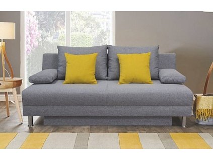 Pohovka ALONZA, na každodenní spaní (Varianta PW 11 světle šedá - doprodej)