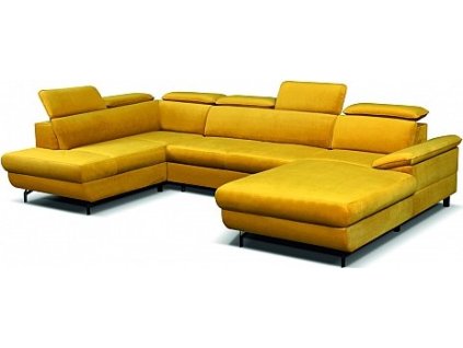 Sedací souprava LILI OT-2F-UP ve tavru "U" (Varianta Riviera 41 zlatá, Orientace levá)