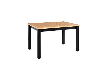 MAXMILIÁN 5 (MAX 5) - jídelní stůl rozkládací -lamino deska dub grandson/ nohy,podstava černá - kolekce "DRE" (K150-E)