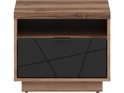 FORN KOM1S dub delano tmavý/černý mat