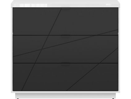 FORN KOM3S bílý lesk/černý mat ***