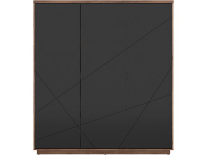 FORN SZF3D dub delano tmavý/černý mat   / 6BAL /