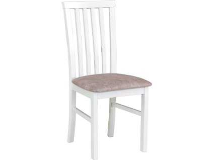 MIA 1 (MILANO 1)- jídelní židle bílá/ látka č. 25B (pův.18A)  - kolekce "DRE" (K150-Z)