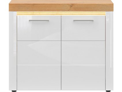 HORTON KOM2D bílý lesk/dub zlatý grandson