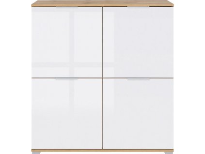 ZELE KOM4D dub wotan/bílý lesk