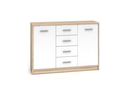 NEPO PLUS KOM2D4S dub sonoma/bílá   / 2BAL /