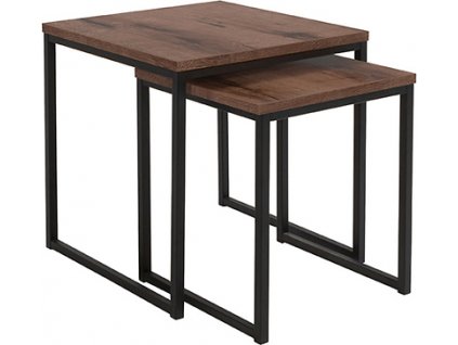 stolek AROZ SET LAW/40+LAW/50  dub monastery/černý kovový rám