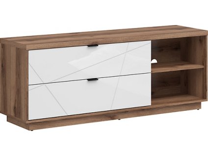 FORN RTV2S dub delano tmavý/bílý lesk