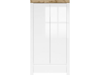 HOLTEN SZF2D1S bílá/dub wotan/bílý lesk   / 3BAL /