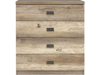 MALCOLM KOM4S/80 dub canyon monument s potiskem 3D/šedý wolfram