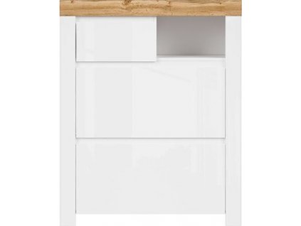 HOLTEN REG2K1S/A bílá/dub wotan/bílý lesk   / 2BAL /