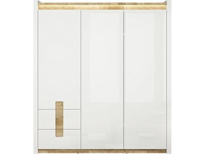 ALAMEDA SZF3D2S bílý lesk/dub westminster