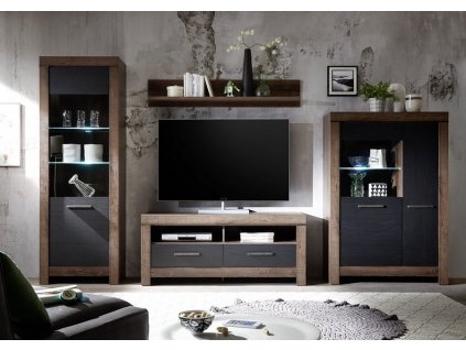 byt. BALIN dub monastery/dub černý   / 7BAL =1x REG1W+1XRTV 2S+1XPOL140+1XREG1D1W /