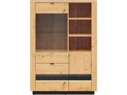 OSTIA REG1D1W2S/15/10 dub artisan/černý lesk