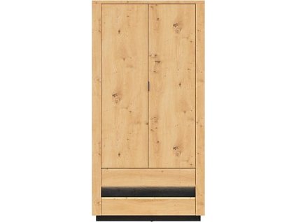 OSTIA SZF2D2S dub artisan/černý lesk