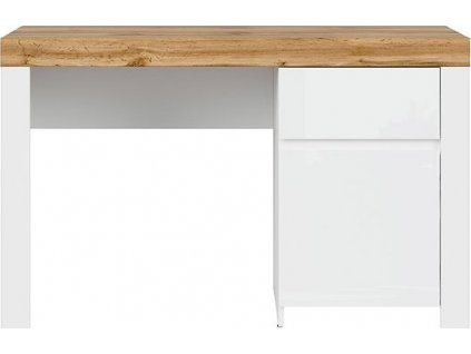 HOLTEN BIU1D1S bílá/dub wotan/bílý lesk   / 2BAL /