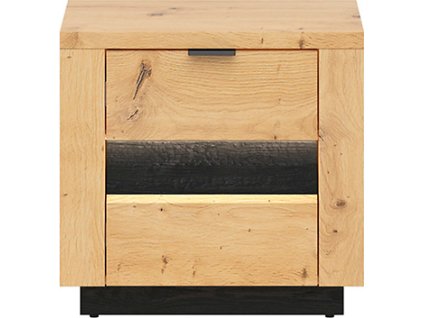 OSTIA KOM2S dub artisan/černý lesk