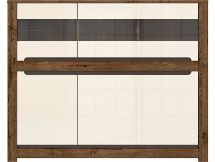 RUSO KOM3W3D dub april/perleťový lesk   / 3BAL /