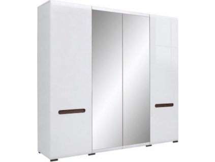 AZTECA TRIO SZF2D2L/21/22 bílá/bílý lesk (včetně lišty wenge magia a oboustranné lišty bílý lesk/černý lesk)