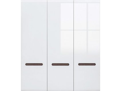 AZTECA TRIO SZF3D/21/18 bílá/bílý lesk (včetně lišty wenge magia a oboustranné lišty bílý lesk/černý lesk)