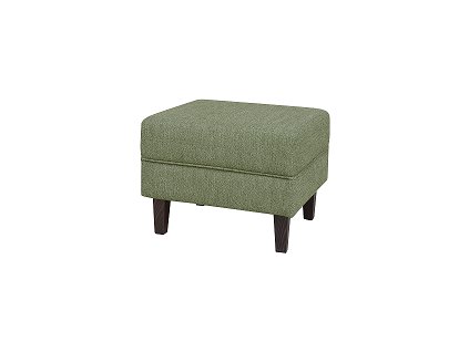 KLIPOS (CLIP) POUZE TABURET látka tm. zelená SS 13/ nohy tmavý ořechoch(dub tm.),kolekce "FN" (K250-Z)