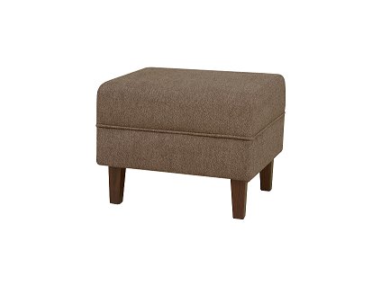 KLIPOS (CLIP) - POUZE TABURET látka čokoládová SS 07/nohy ořech tmavý(dub tm.) kolekce "FN" (K250-Z)