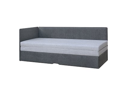 PALMARA - UNI- pohovka rozkládací, látka TMAVĚ ŠEDÁ/SVĚTLE ŠEDÁ korpus, čela SS23/matrace SS19 (Alanis-Primavera=1balík) kolekce "FN" (K250-Z)