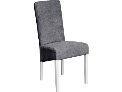 VENEZUELA NEW (IRMA) -Židle jídelní - nohy Bílá / látka PW14- šedá kolekce "FN" ***poslední kusy