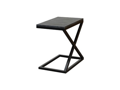 NYX- Odkládací stolek- lamino Mramor uhelný/ černý kov (NX) kolekce "FN"(K150)