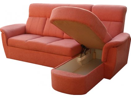 MODENA  3R+OTOMANsÚP - sedací souprava látka Primo 52 cihlová (FE) kolekce - "E" (K250)