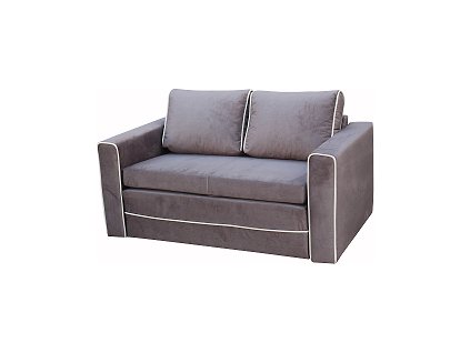 PRESTO pohovka , látka Šedohnědá Fancy 20/paspule 06  (FE) - kolekce "E"(K250-S)