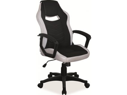 CAMARO - kancelářské křeslo -látka šedá/černá,Nosnost 140kg(OBRCAMAROCSZ=1balík) (S) (K150)