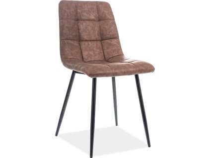 LOOK -  jídelní židle eco kůže Hnědá (LOOKCBR) (S) (k150-Z)