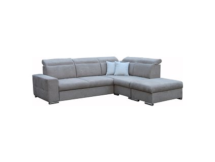 ROMEO Levá - sedací souprava, látka SVĚTLE HNĚDÁ Brooklyn truffle/poštářky dek.Brooklyn Fog-sv.šedá(FE) kolekce - "E" (K250)