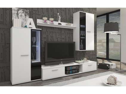 SORENTA - byt. stěna lamino Bílá (SALSA 35SA WH01) "LP" (K150-Z)