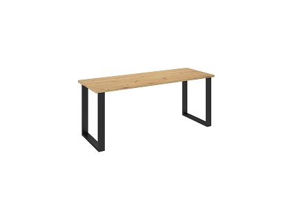 LOFT - Jídelní stůl š. 185 x 75 x 67, lamino Dub artisan/ černý kov (IMERIAL) "LP" (K150-E)MIMOŘÁDNÁ AKCE ORFA DO VYPRODÁNÍ ZÁSOB